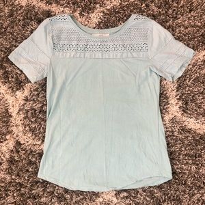 LOFT Eyelet T-Shirt sz Small